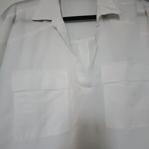 Old Navy Men's White Casual Button Down Shirt